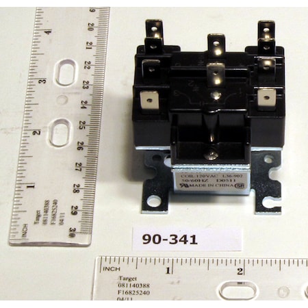 White-Rodgers 90-341 2 Pole Relay, Type 91,  90-341